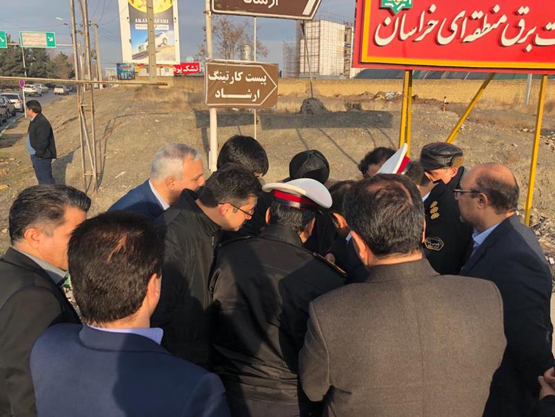 بازدید جهت احداث زیرگذر طرقبه و تعریض پل پرتویی