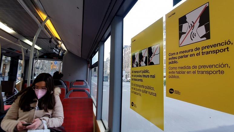 توصیه‌ جدید در اسپانیا برای جلوگیری از شیوع کرونا در حمل و نقل عمومی؛ «سکوت کنید»