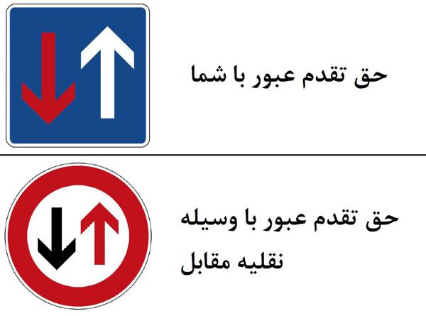 تابلوهای حق‌ تقدم عبور